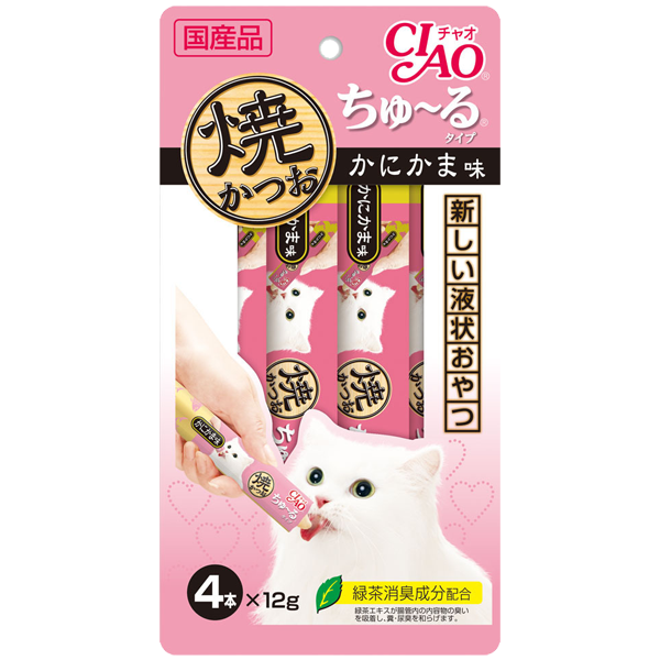 CIAO Churu Grilled Tuna Churu Crab 12g x 4 sticks
