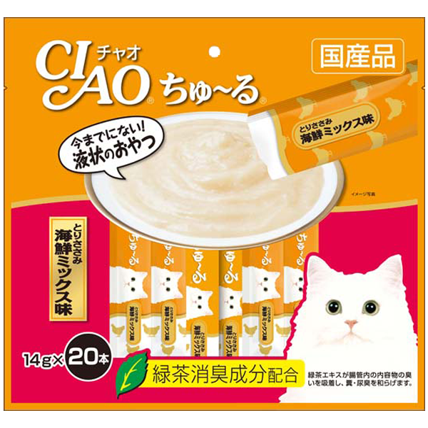 CIAO Churu Chicken Fillet Seafood Mix 14g x 20 sticks