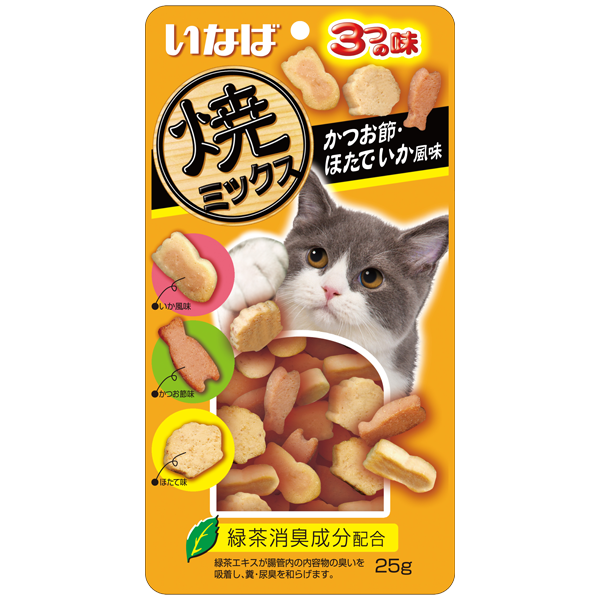 CIAO Soft Bits Treats Tuna Scallop & Squid 25g