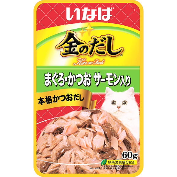 INABA Pouch Jelly Tuna with Salmon 60g