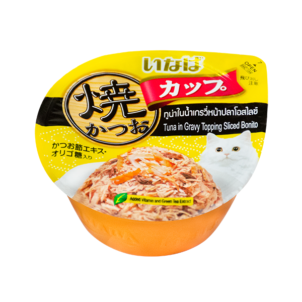 INABA Gravy Tuna Cup Tuna Sliced Bonito 70g