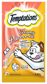 TEMPTATIONS Creamy Puree Salmon and Cheese 4Ps (48g)