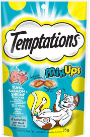 TEMPTATIONS Mix Up - Tuna, Salmon and Shrimp Flavor (75g)