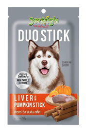 JERHIGH DUO LIVER WITH PUMPKIN STICK (12pks/box) (50g)
