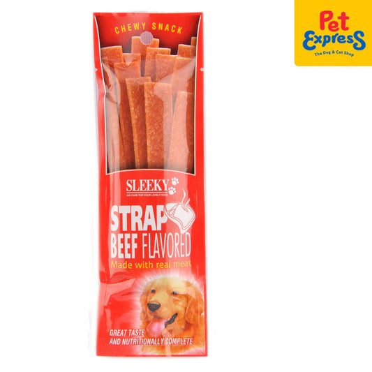 [Dog Treats] - Sleeky Chewy Treats Strap Beef (50g)