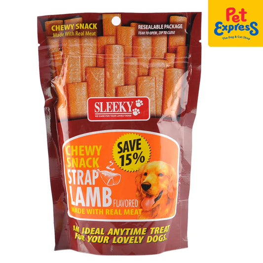 [Dog Treats] - Sleeky Chewy Treats Strap Lamb (175g)