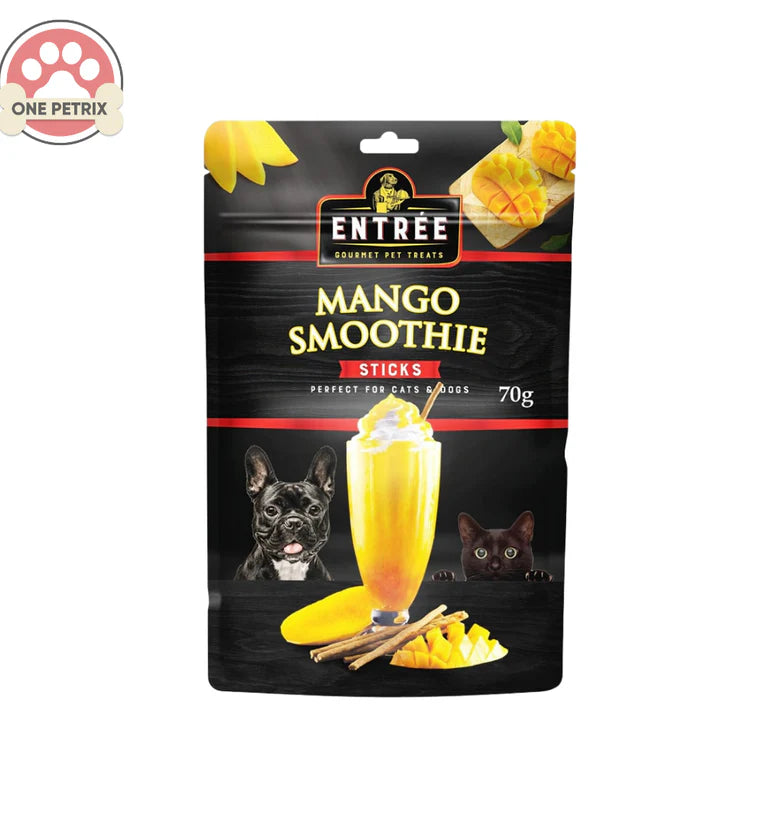 [Pet Treats] - Entree Gourmet Pet Treats Banana & Peanut Butter Smoothie Sticks