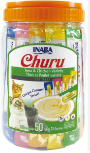 INABA Churu Tuna and Chicken Varieties 14g x 50 sticks