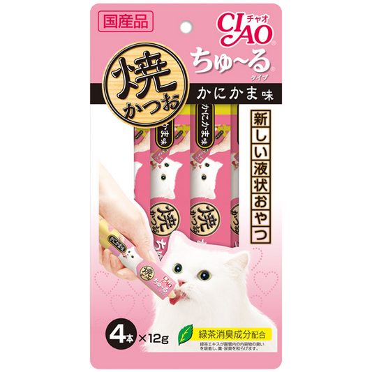 CIAO Churu Grilled Tuna Churu Crab 12g x 4 sticks