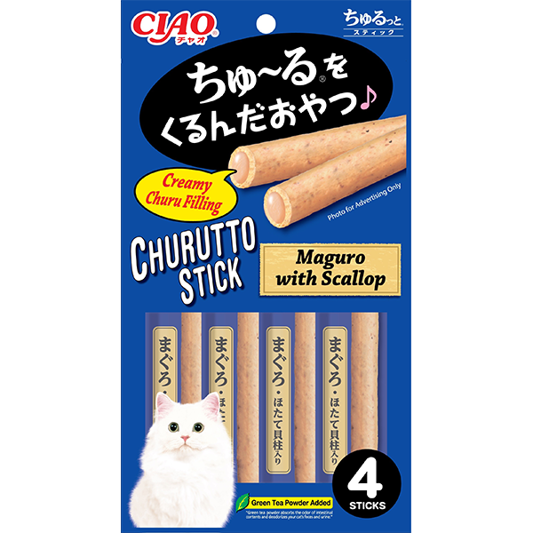 CIAO Churutto Maguro with Scallop 7g x 4 sticks