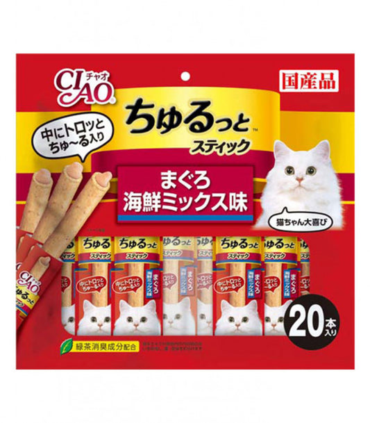 CIAO Churutto Maguro with Scallop Formula 7g x 20 sticks