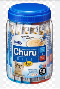 INABA Churu Vet Diet [Regulate Weight] Tuna Recipe + Chicken Recipe 14g x 50 sticks