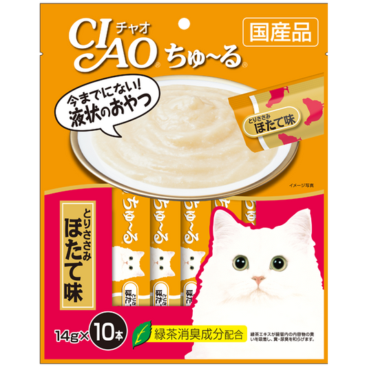 CIAO Churu Chicken Fillet Scallop 14g x 10 sticks