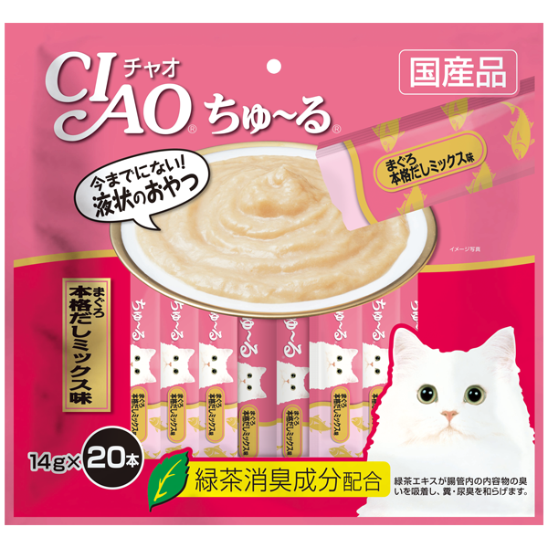 CIAO Churu Tuna Japanese Broth Flavor 14g x 20 sticks
