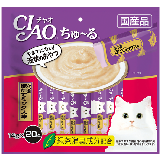 CIAO Churu Tuna & Scallop 14g x 20 sticks