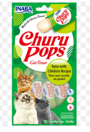 INABA Churu Pops Tuna with Chicken Recipe 15g x 4 sticks