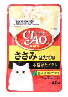 CIAO Pouch Creamy Fillet Chicken Fillet Scallop 40g