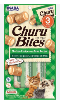 INABA Churu Bites Chicken Recipe Wraps Tuna Recipe 10g x 3 sticks