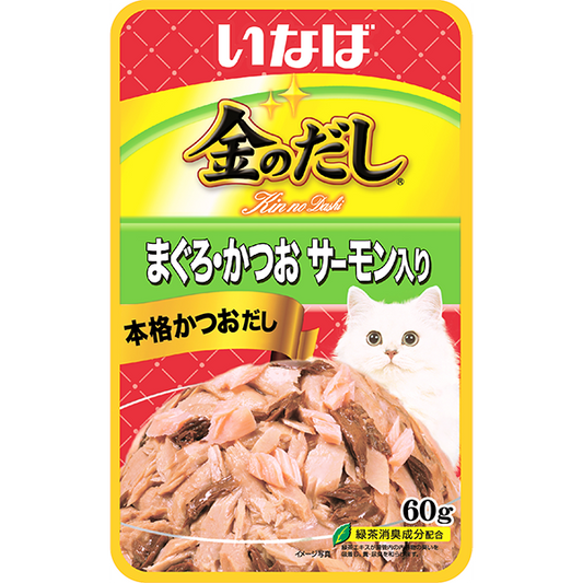 INABA Pouch Jelly Tuna with Salmon 60g