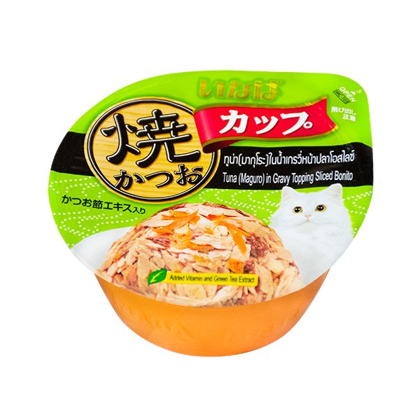 INABA Gravy Tuna Cup Tuna (Maguro) Sliced Bonito 70g