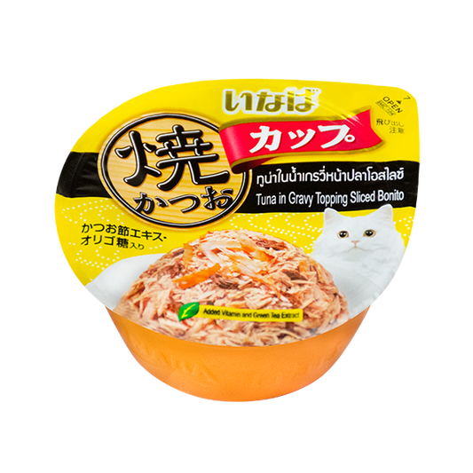 INABA Gravy Tuna Cup Tuna Sliced Bonito 70g