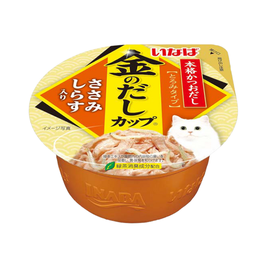 INABA Gravy Chicken Cup Chicken Fillet Shirasu 70g
