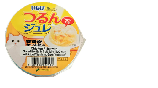 INABA Soft Jelly Cup Chicken with Sliced Bonito 65g