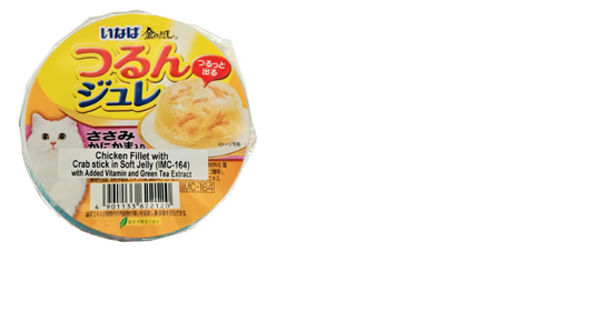 INABA Soft Jelly Cup Chicken with Crab Stick 65g
