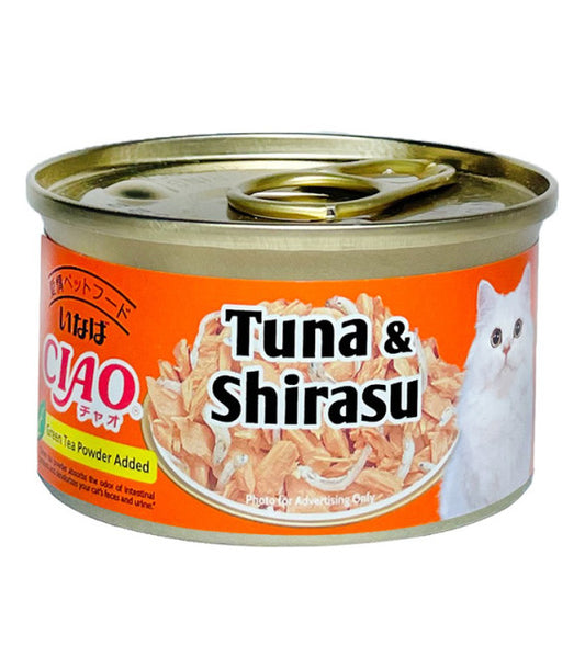 CIAO Premium Can Jelly White Meat Tuna with Shirasu 75g
