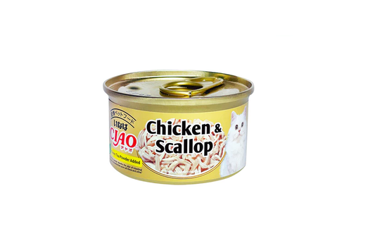 CIAO Premium Can Jelly Chicken Fillet & Scallop 75g