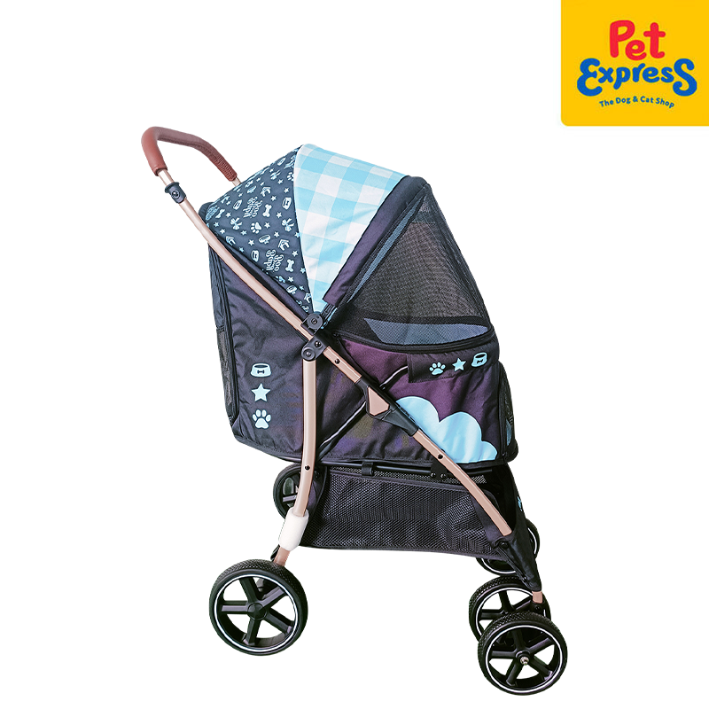 [Pet Stroller] - Baby Boo Fashion Stroller (Blue)