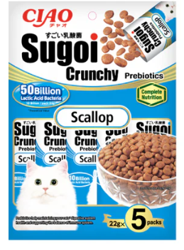 CIAO SUGOI CRUNCHY Scallop Flavor Plus Prebiotics 22g x 5 packs