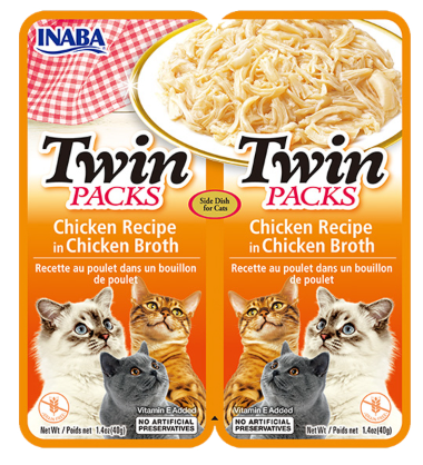 INABA Twin Packs Chicken Recipe in Chicken Broth 40g x 2 packs