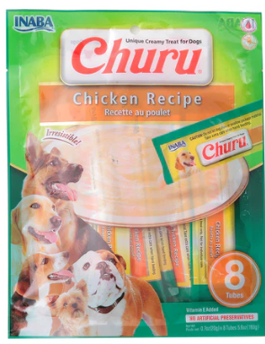 INABA Churu Dog Chicken Recipe 20g x 8 sticks