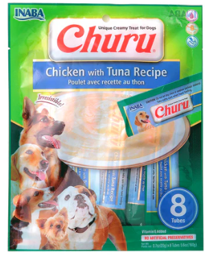 INABA Churu Dog Chicken with Tuna Recipe 20g x 8 sticks