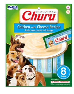 INABA Churu Dog Chicken with Cheese Recipe 20g x 8 sticks