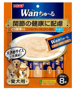 INABA Churu Dog Chicken with Cartilage (Joint Support) 20g x 8 sticks