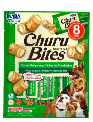 INABA Churu Bites Dog Chicken Recipe Wraps Chicken with Tuna Recipe 12g x 8 sticks