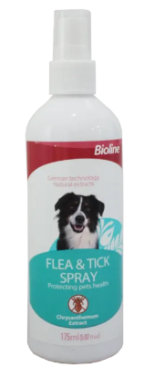 BIOLINE TICK AND FLEA SPRAY (175ml)