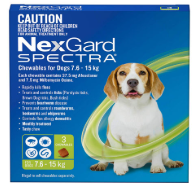 NEXGARD SPECTRA FOR DOG GREEN 7.5-15Kg. (3 chew/box)