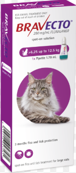 BRAVECTO SPOT-ON CAT 6.5-12.5 kg. (3 pipettes/box)