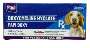 PAPI DOXY TAB (Doxycycline Hyclate 100mg Tab) (50 tabs/bot)