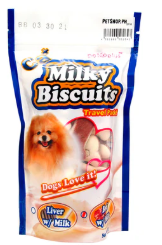 PET PLUS CALCIUM MILKY BISCUIT BEEF AND MILK (6packs/bundle x) (70g/pack)