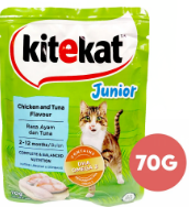 Kitekat Pouch KITTEN CHICKEN & TUNA (2x14's) (70g/pouch)