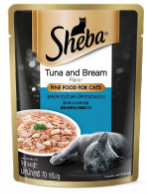 Sheba Pouch TUNA & BREAM (2x12's) (70g/pouch)