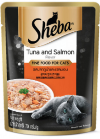 Sheba Pouch TUNA/SALMON (2x12's) (70g/pouch)
