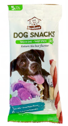 HOWBONE GOAT'S MILK + PURPLE SWEET POTATO TWIST STICKS (80g)