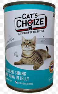 Cat Choize in can Adult Pate Beef and Tuna in Jelly Flavor (24 can/case) (400g /can)