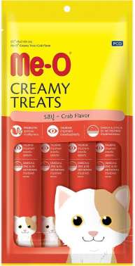 Me-O Creamy treats Cat Food - CRAB (1x 2x12's) (60g/ pack)