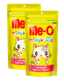 Me-O Treat Dry Car Food SALMON (1x 2x12's) (50g/pack)